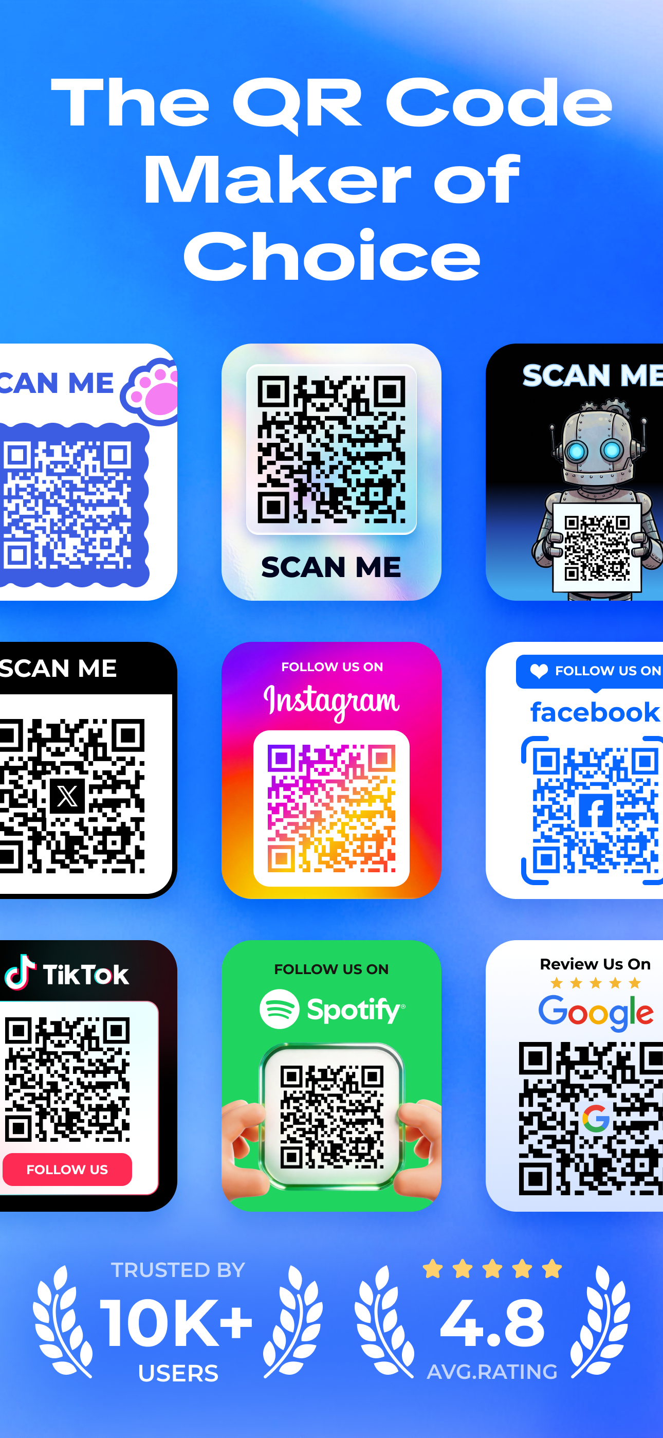The QR Code Maker of Choice app showcase